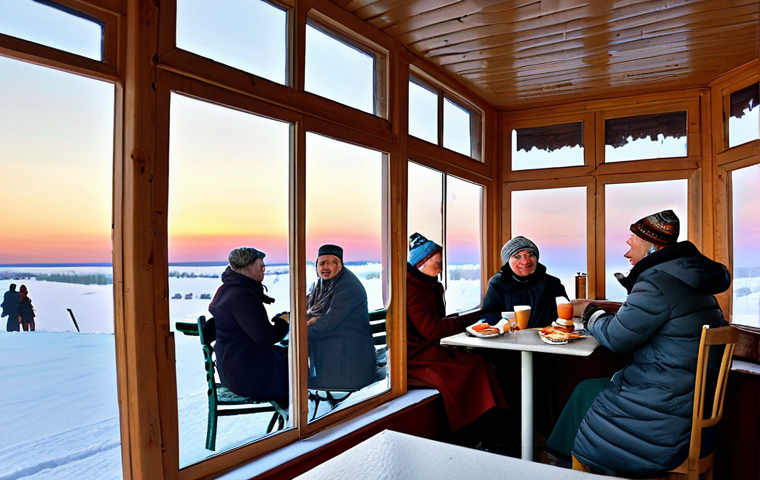 선셋포인트 여행 경비 - Sunset Over the Volga River**

"A serene landscape of the Volga River at sunset, near Sunset Point. ...
